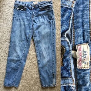 HERITAGE 81 Vintage Y2K Girls Ankle Zip JEANS Size 10